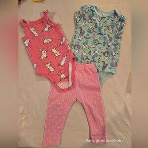 Cute Baby Bodysuits and Leggings Set